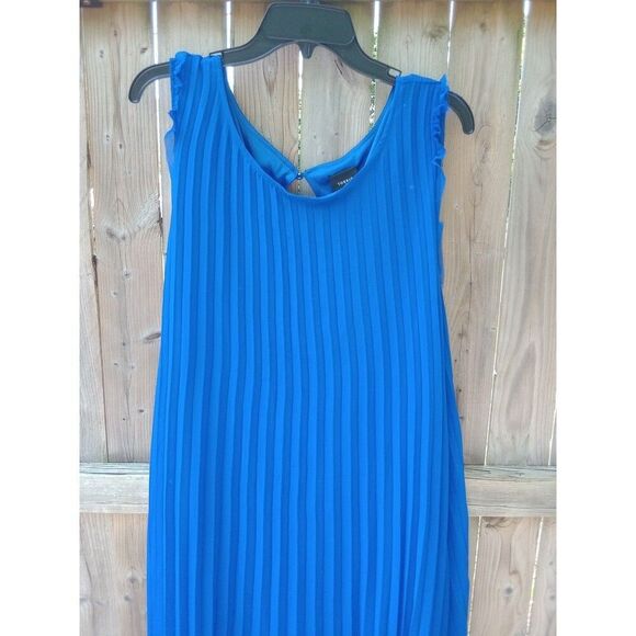 Torrid Sylvia Mollie Skater Mini Dress Chiffon Pleated Royal Blue 5X #15952641 - Picture 4 of 9